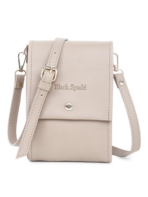beige solid sling bag - 20876360 - Standard Image - 0