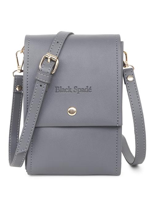 grey solid sling bag - 20876364 - Standard Image - 0