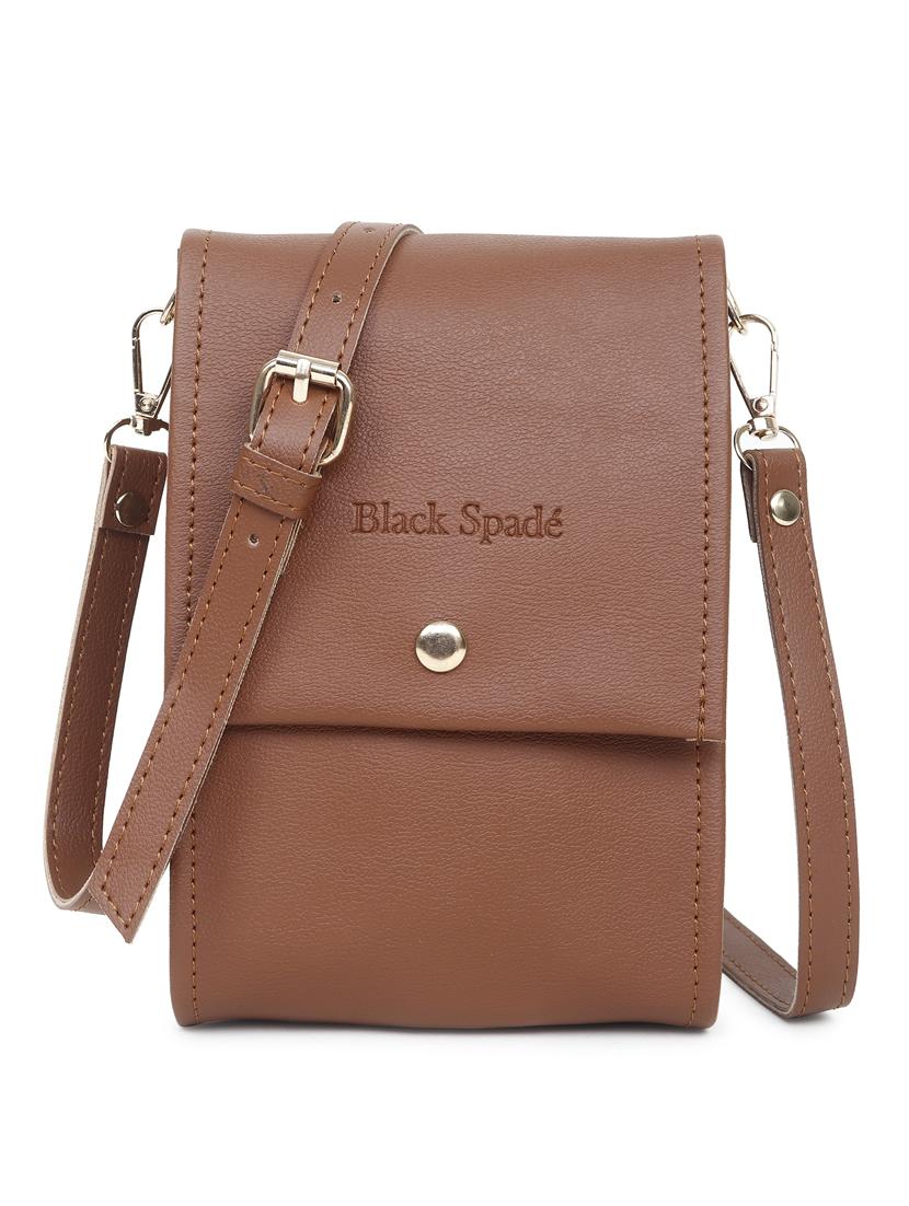 tan solid sling bag - 20876367 - Zoom Image - 0