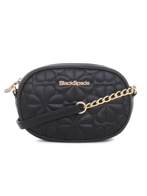 black textured sling bag - 20876374 -  Standard Image - 0