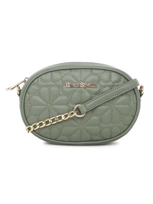 green textured sling bag - 20876376 -  Standard Image - 0