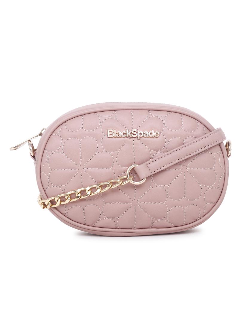 pink textured sling bag - 20876378 - Zoom Image - 0