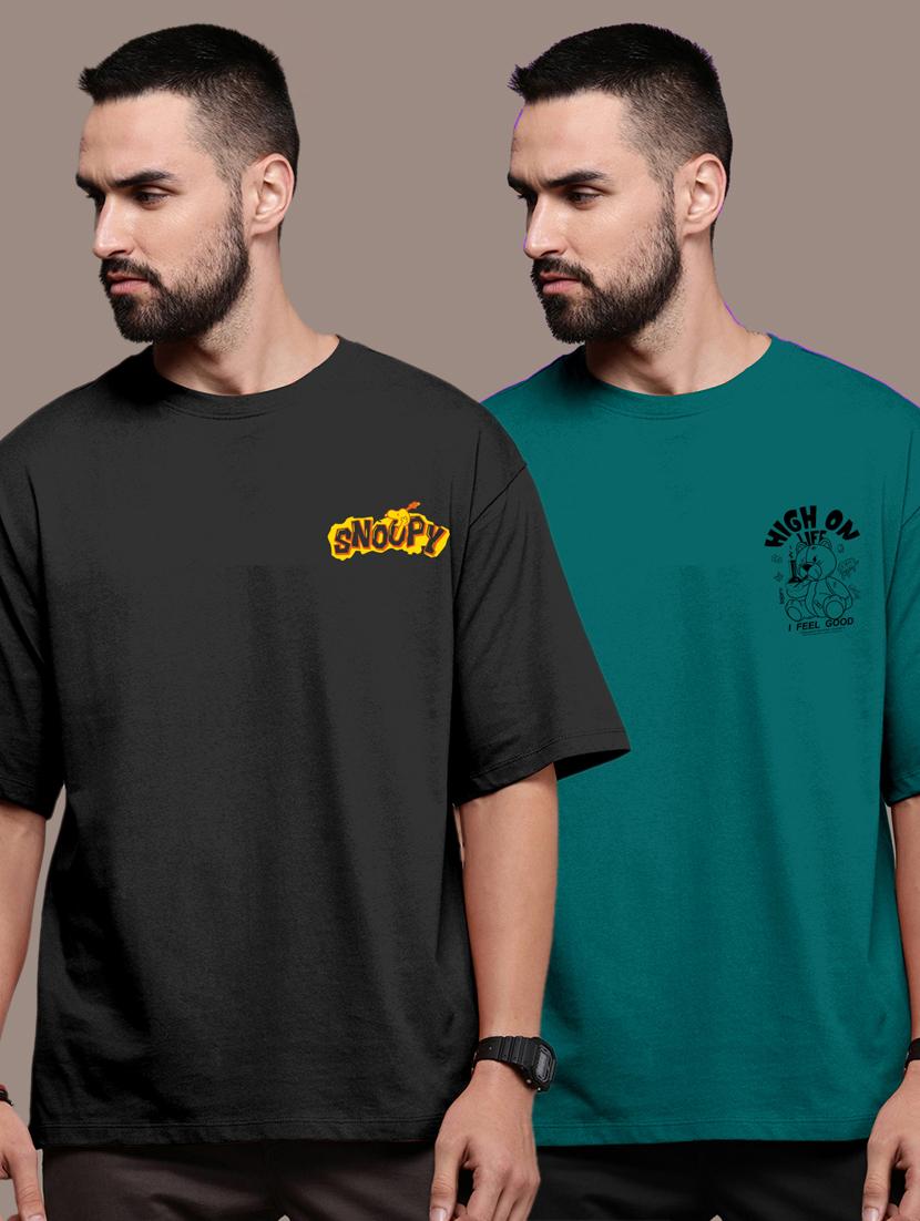 pack of 2 round neck combo t-shirt - 20878580 -  Zoom Image - 0
