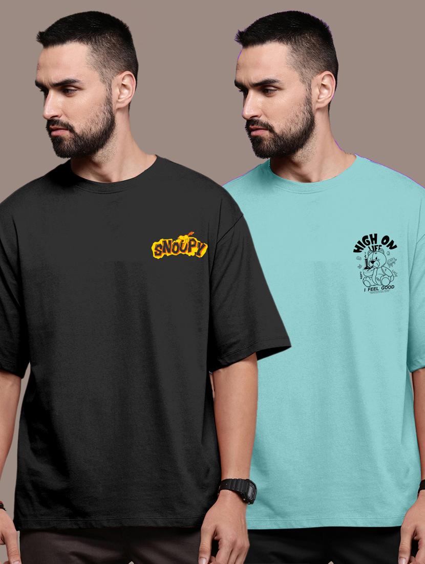 pack of 2 round neck combo t-shirt - 20878583 - Zoom Image - 0
