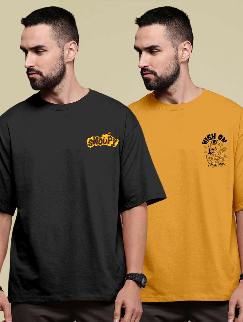pack of 2 round neck combo t-shirt