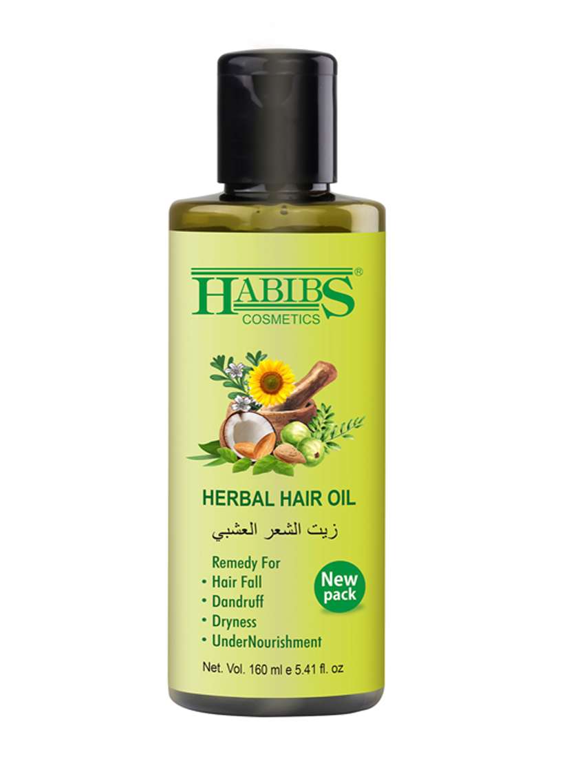 habibs herbal hair oil for strong long and thick hair nourishes the scalp and controls hair fall