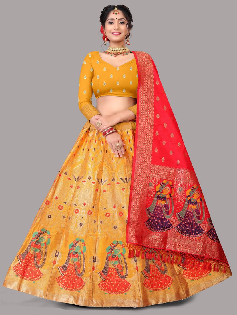 women zari work lehenga choli with dupatta - 20878698 -  Zoom Image - 0