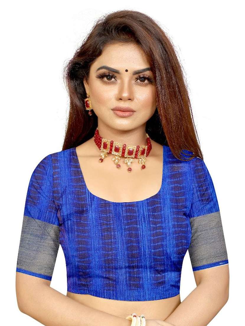 yellow cotton silk printed saree with blouse - 20878991 - Standard Image - 2