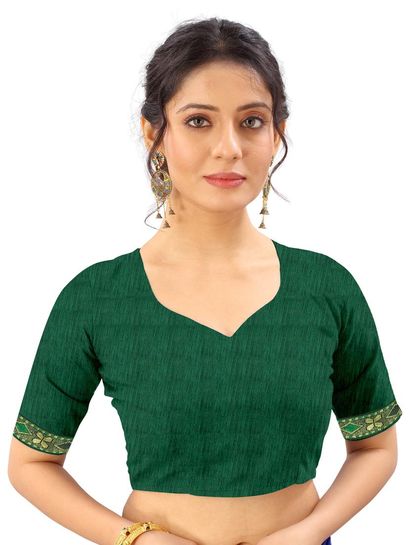 women green bandhani printed saree with blouse - 20878995 - Standard Image - 2