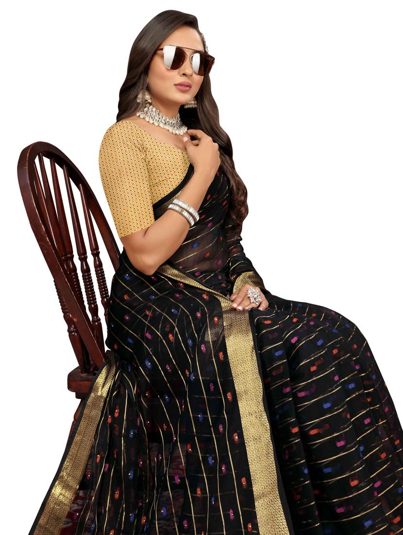 women self design bordered saree - 20879033 - Standard Image - 2