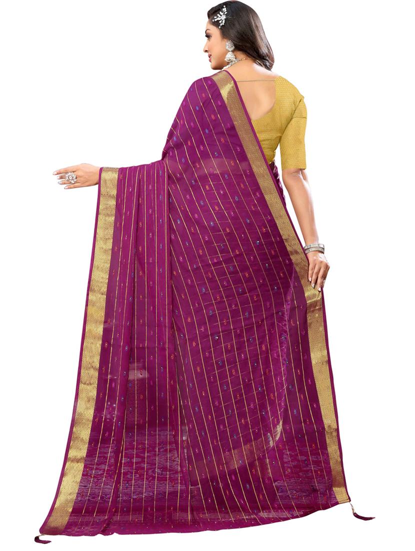 women self design bordered saree with blouse - 20879046 - Standard Image - 2