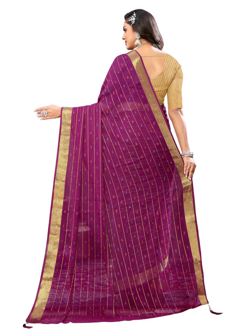 women self design bordered saree with blouse - 20879049 - Standard Image - 2