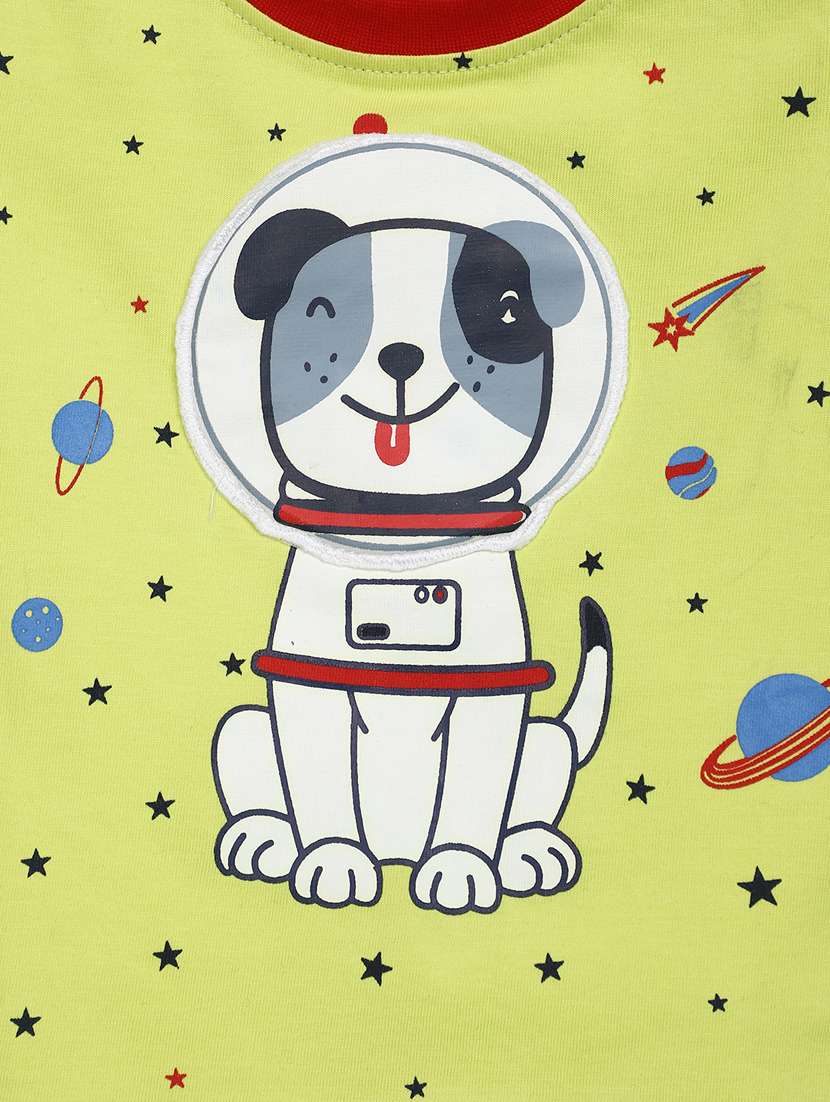 boys round neck printed shorts set - 20879151 -  Standard Image - 2