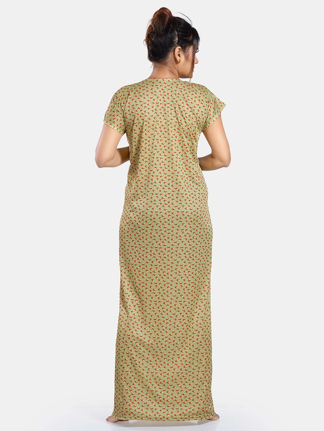 women green florals printed maternity nightwear - 20879201 -  Standard Image - 2