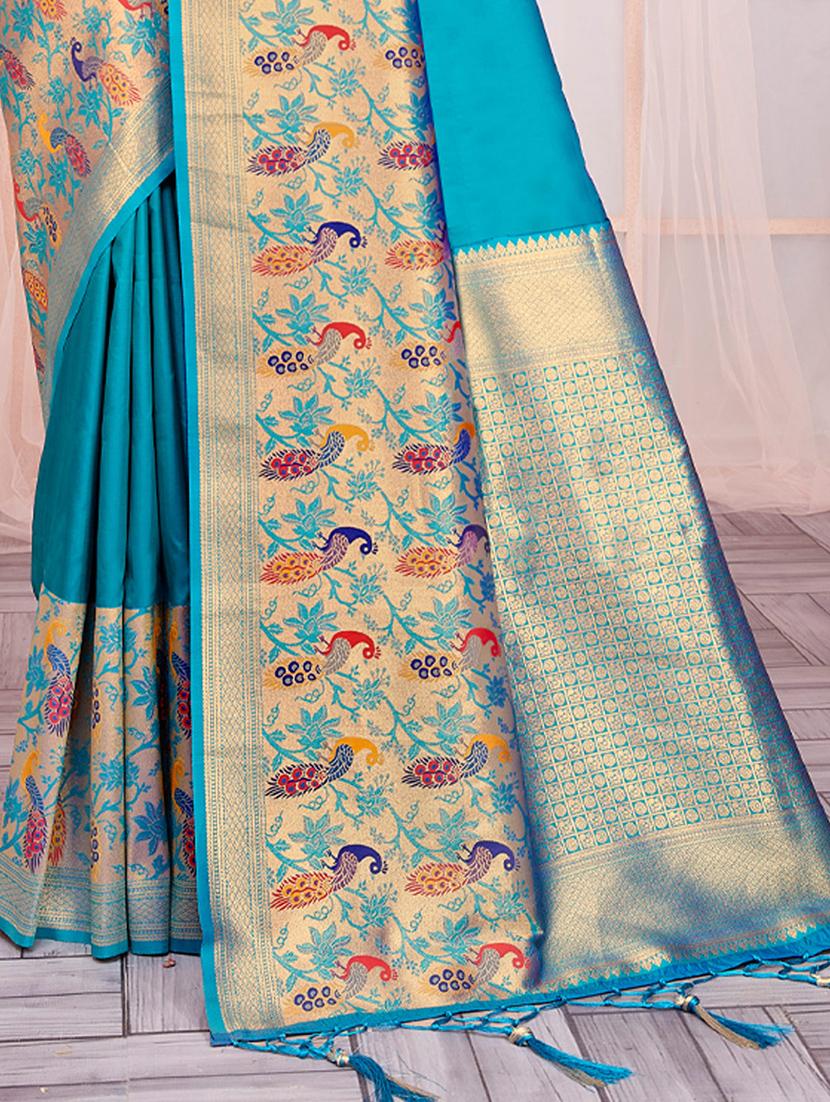 women self design paithani saree with blouse - 20879825 - Standard Image - 2