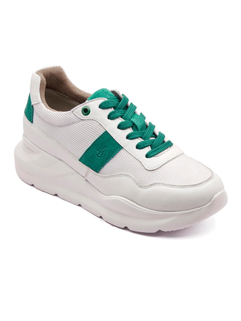 white lace-up sneakers - 20881644 - Zoom Image - 0