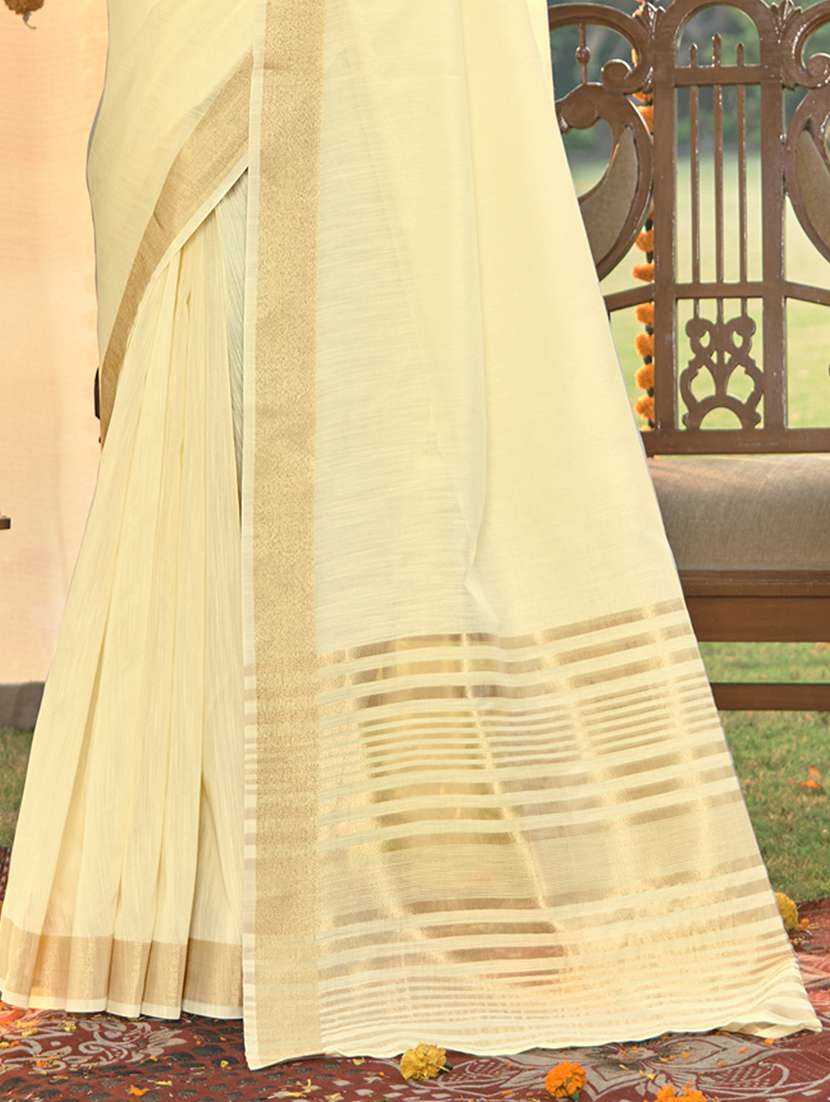 women solid with bordered saree - 20881690 -  Standard Image - 2