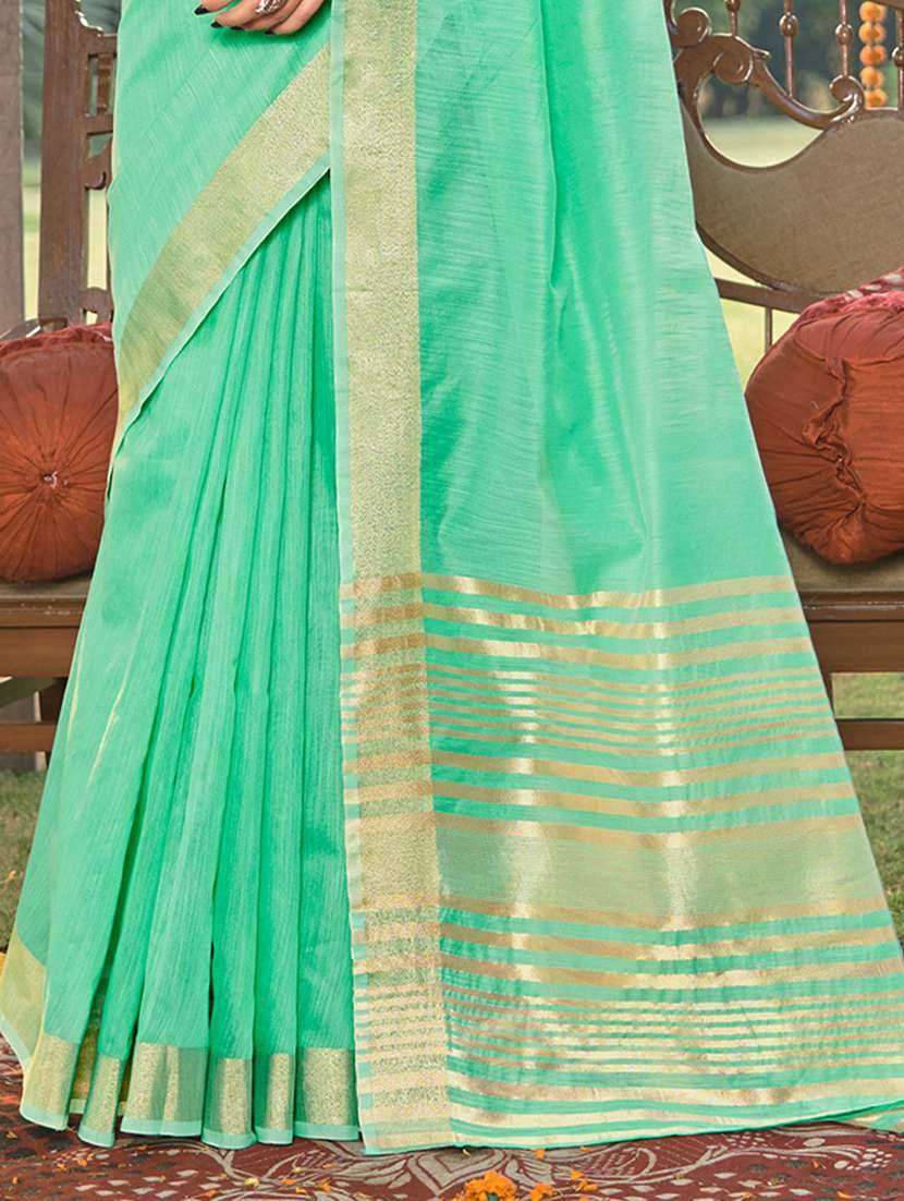women solid with bordered saree - 20881691 - Standard Image - 2