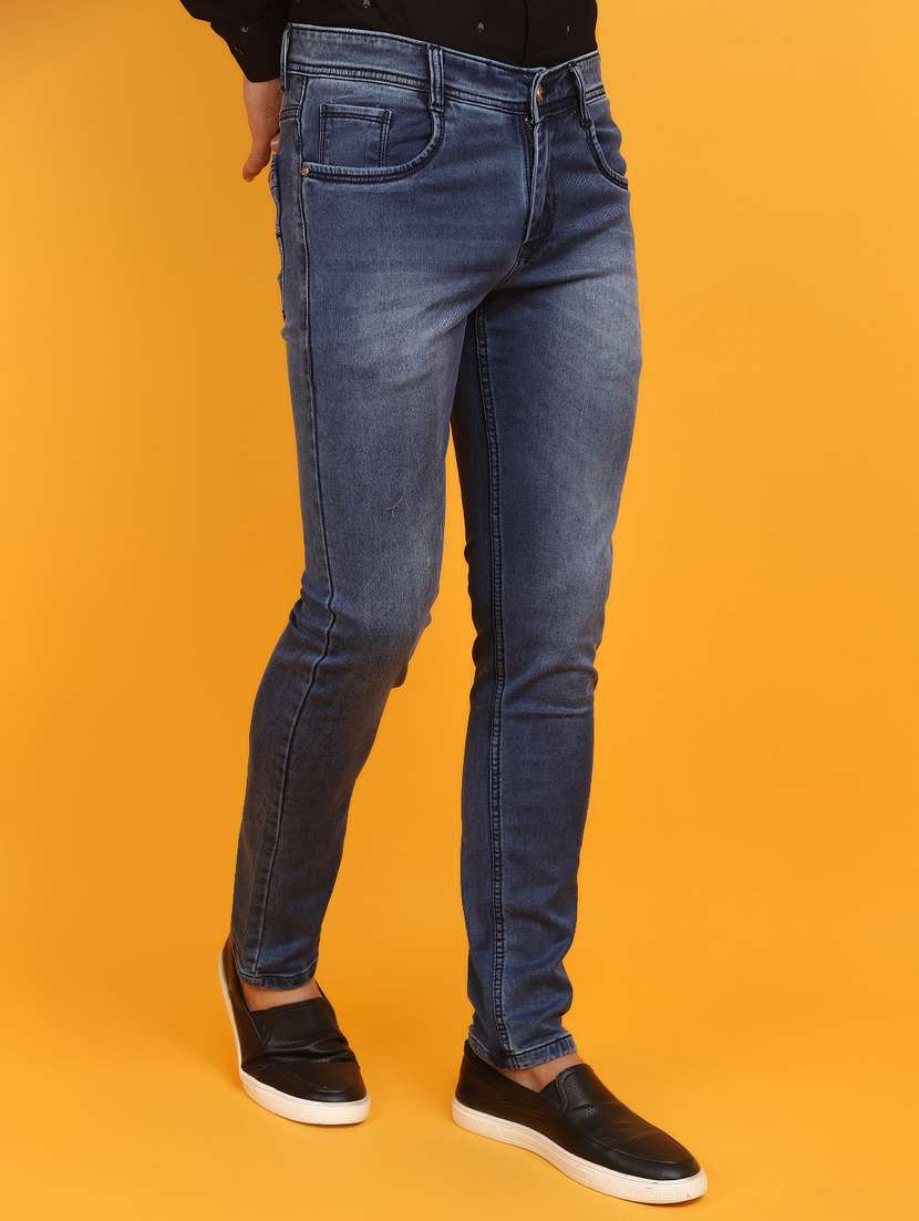 men mid rise washed denim jeans - 20884469 -  Standard Image - 2