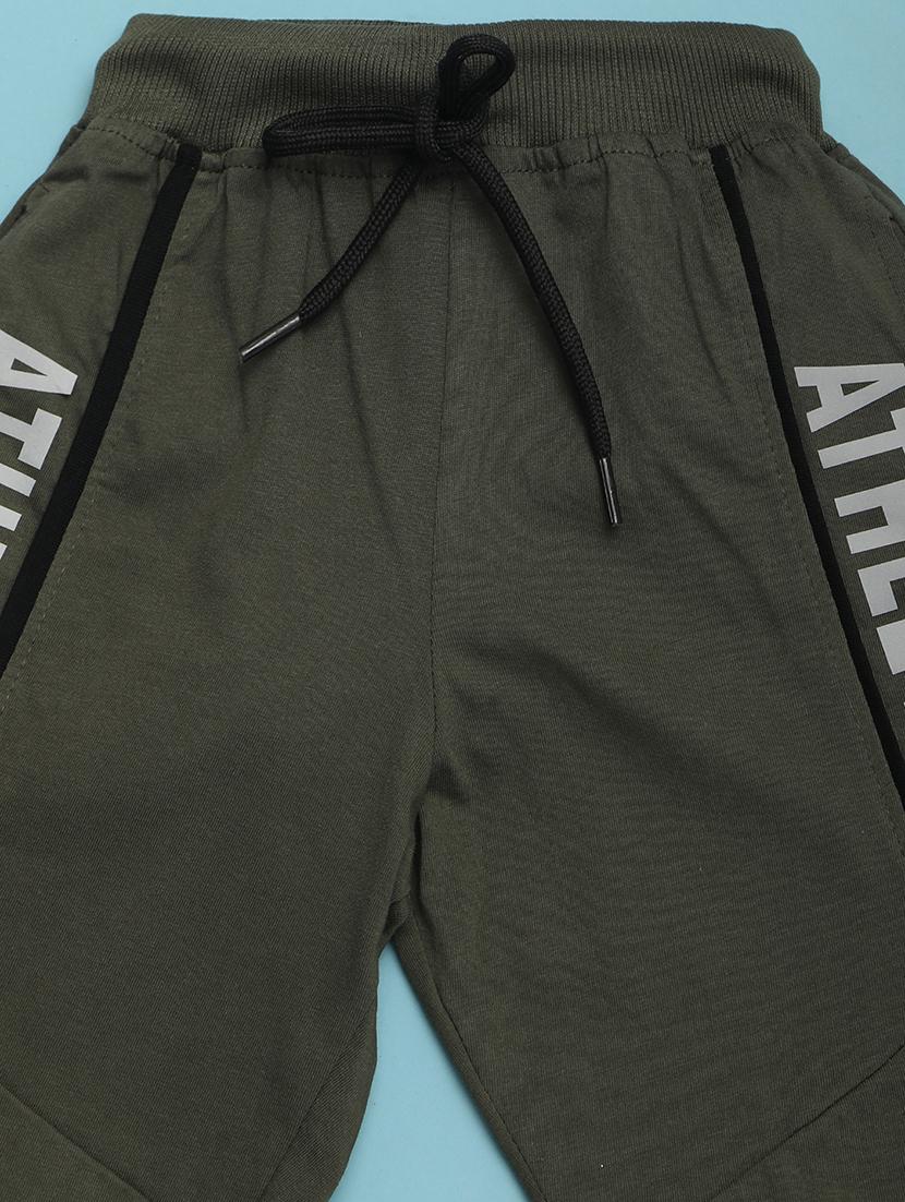 kids green typographic printed shorts - 20884927 - Standard Image - 2