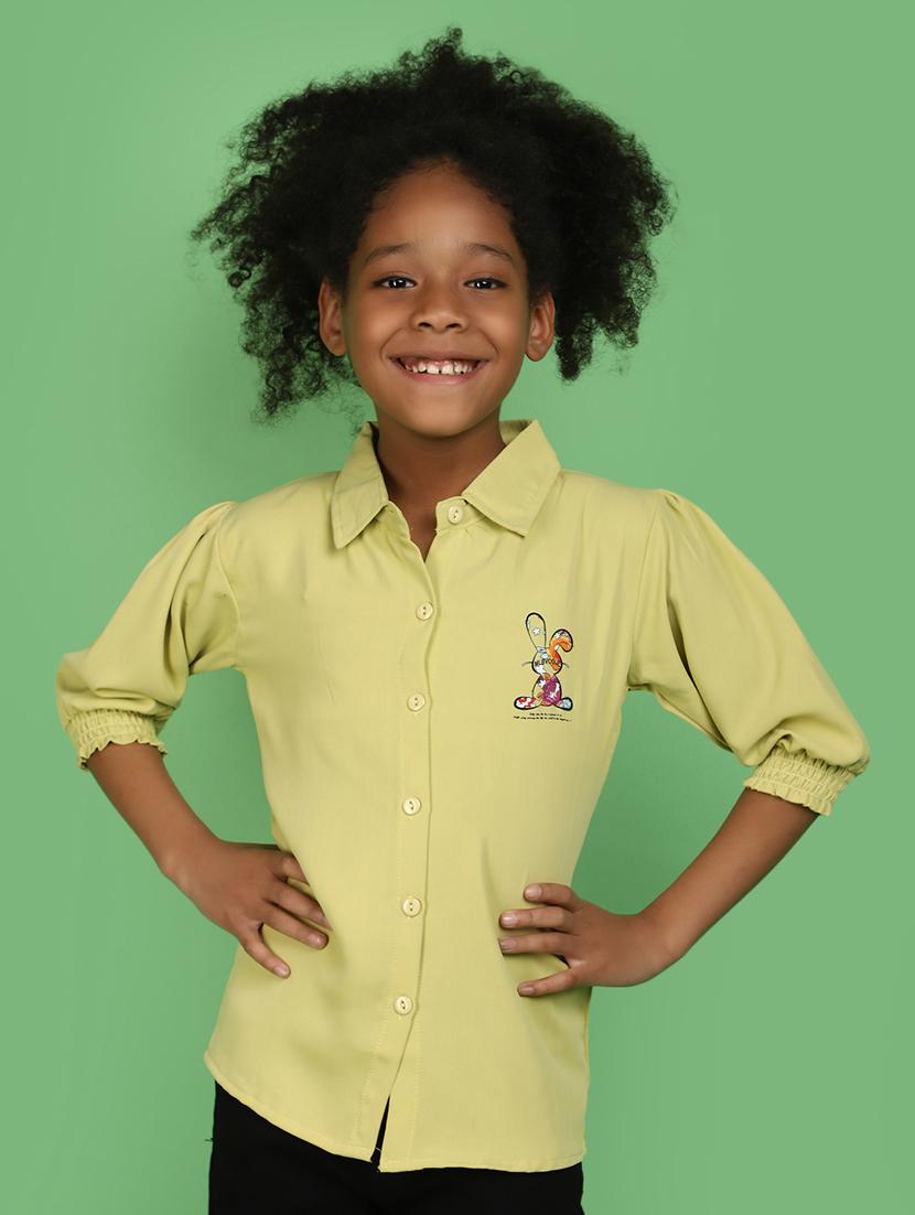 girls yellow graphic shirt - 20884941 -  Zoom Image - 0