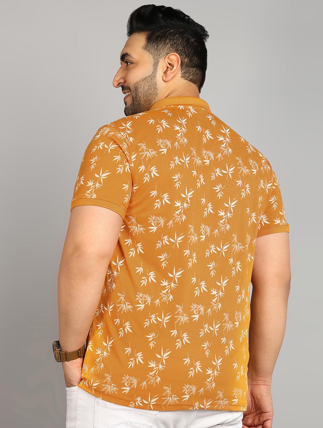men printed plus size polo t-shirt - 20885090 - Standard Image - 2