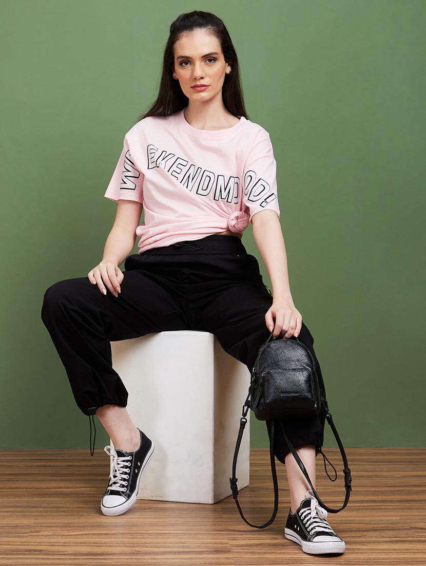 pink cotton oversized tshirt - 20885419 - Standard Image - 2