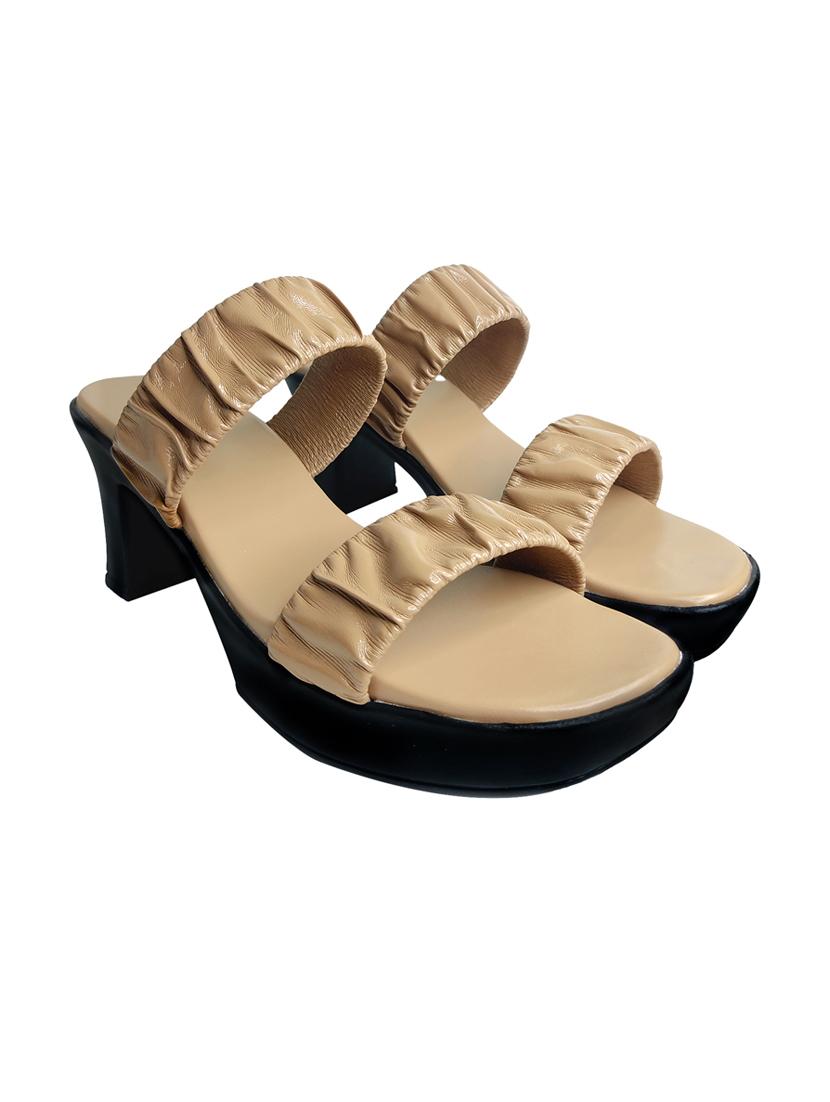 beige synthetic slip on sandals - 20889061 - Zoom Image - 0