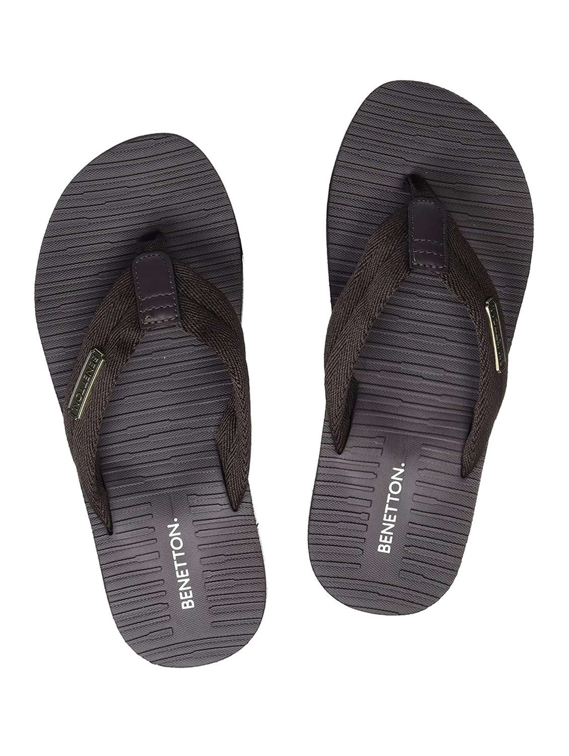 men grey slip on flip flop