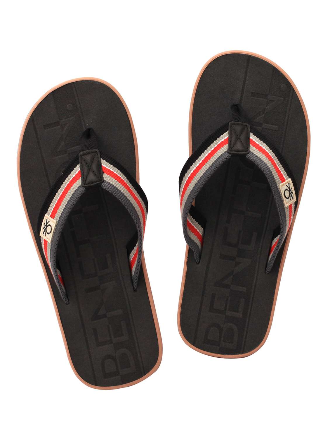 men grey slip on flip flop