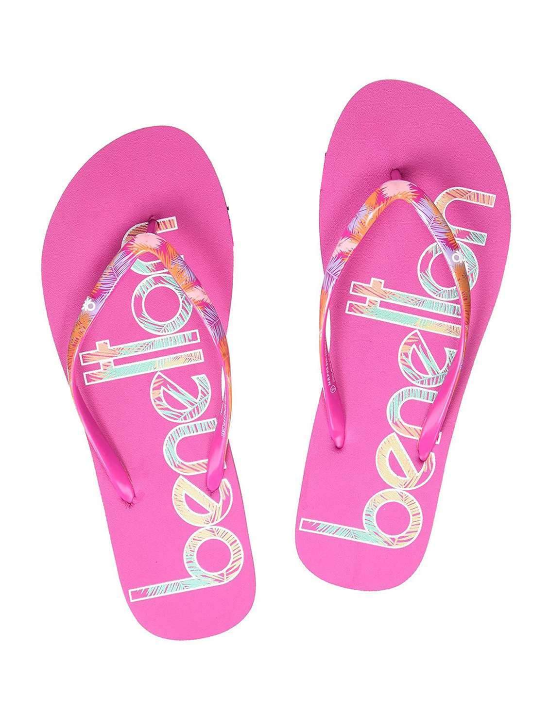 women printed flip flop