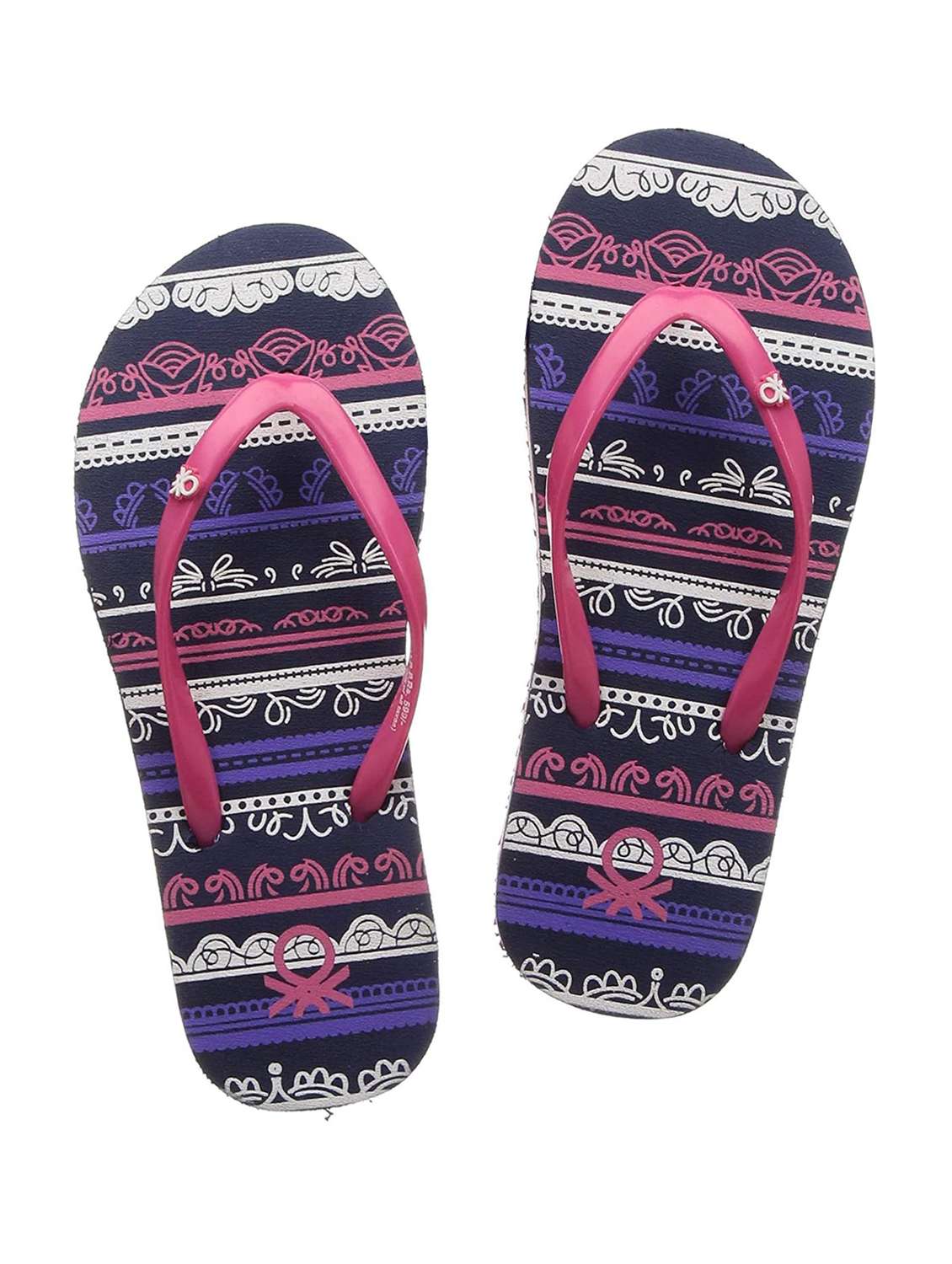 women printed flip flop