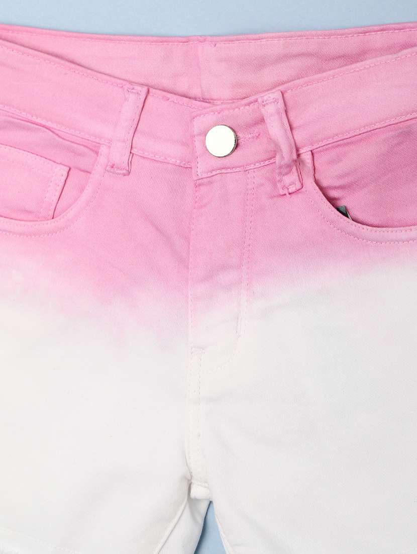 girls tie & dyed causal shorts - 20891212 -  Standard Image - 2