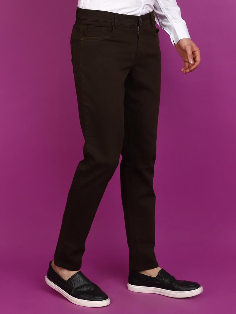men mid rise solid chinos - 20892591 - Standard Image - 2