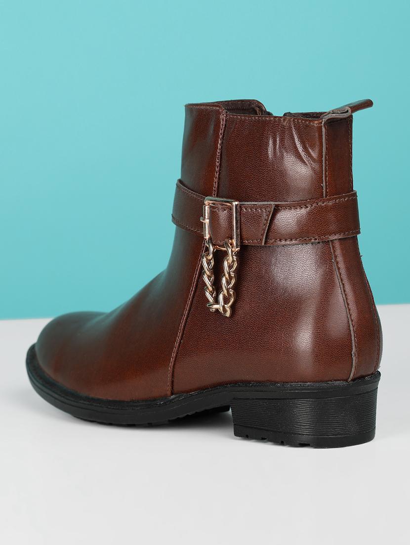 ankle black slip-on boots for women - 20892596 - Standard Image - 2