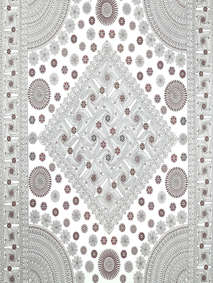 texstylers cotton printed kantha pattern jaipuri king size bedsheet with 2 pillow covers - 20893298 - Standard Image - 2