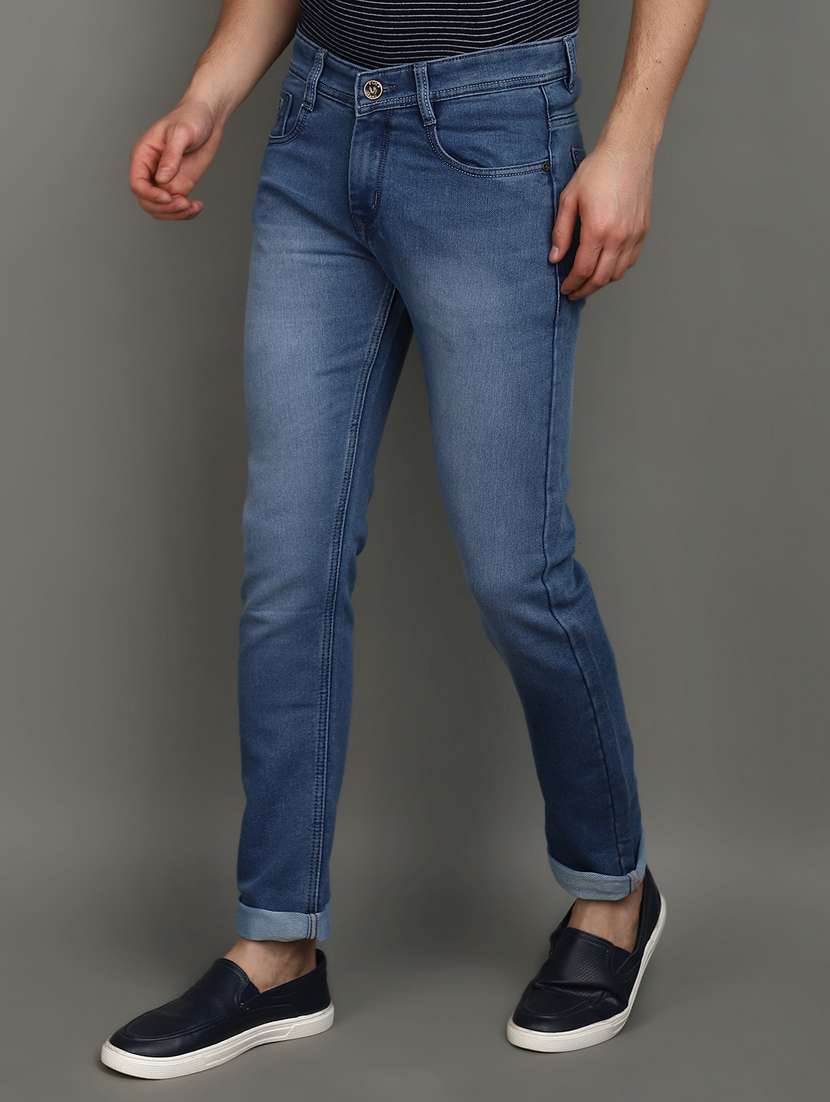 men mid rise washed denim jeans - 20894003 -  Standard Image - 2