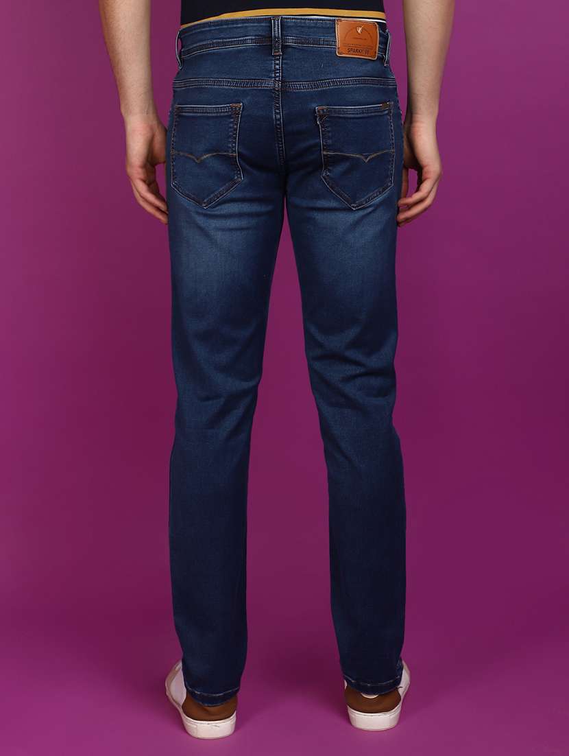men mid rise washed denim jeans - 20894033 -  Standard Image - 2