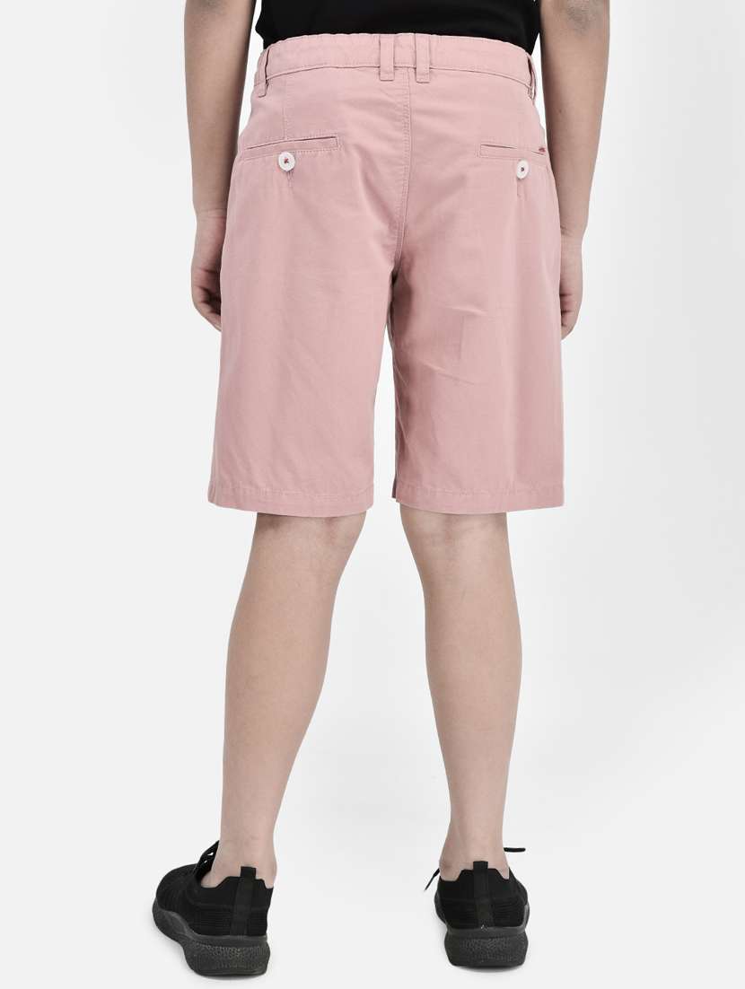 kids solid pink three fourth shorts - 20894989 -  Standard Image - 2