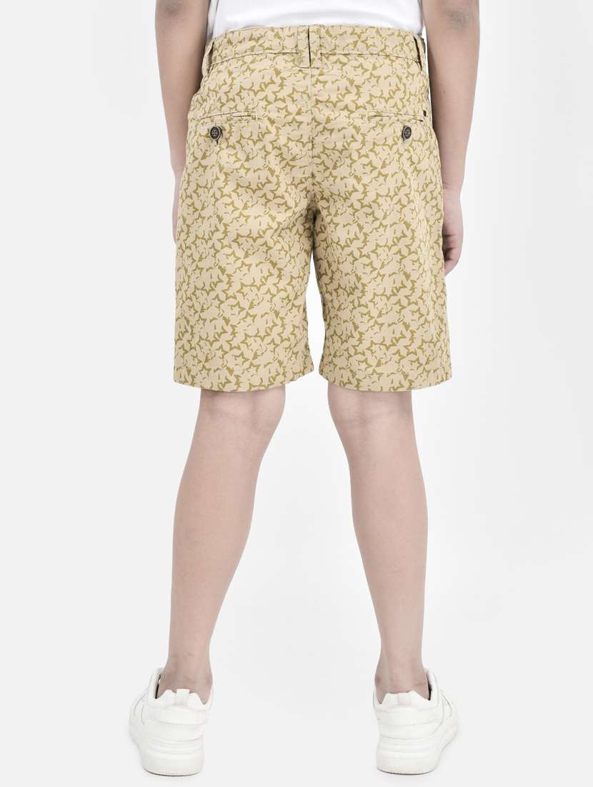 kids beige printed three fourth shorts - 20894995 -  Standard Image - 2