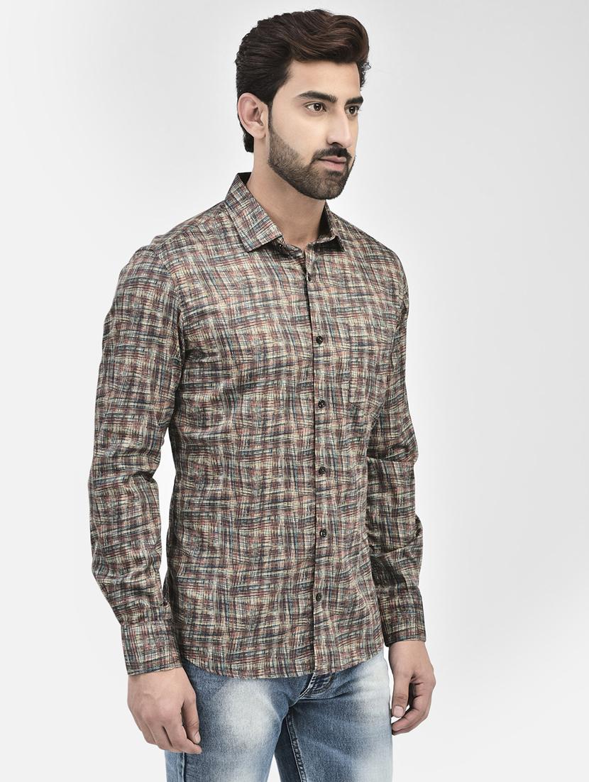 men collared long sleeve casual shirt - 20895166 - Standard Image - 2