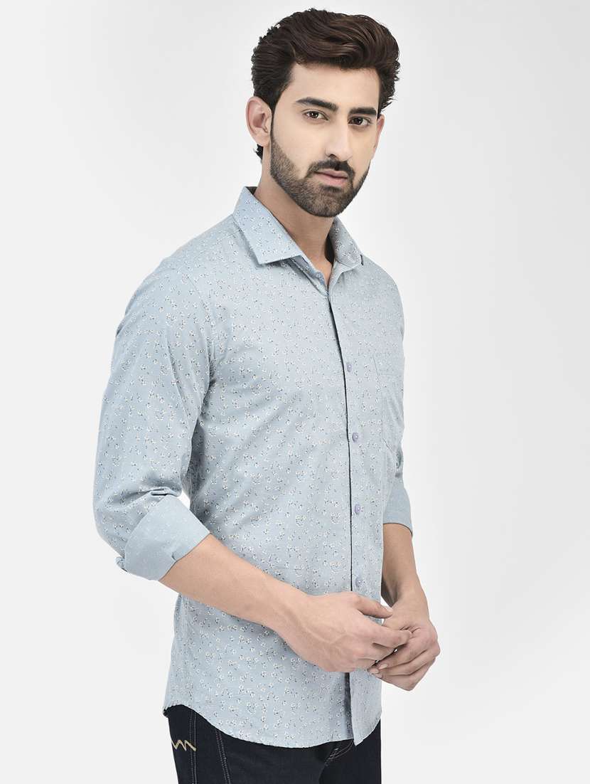 men collared long sleeve casual shirt - 20895170 -  Standard Image - 2