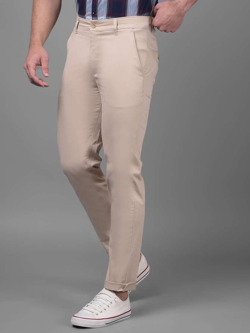 men mid rise chinos casual trouser - 20895301 -  Standard Image - 2