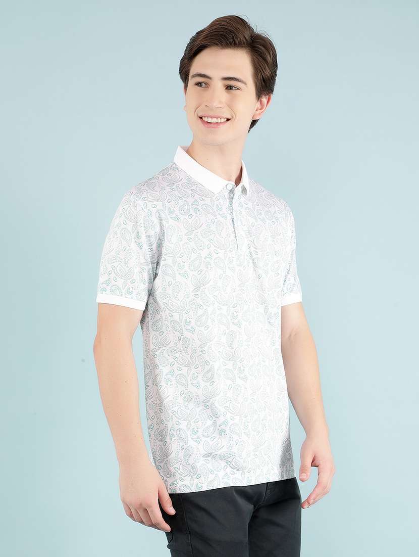 white cotton all over print tshirt - 20895320 -  Standard Image - 2