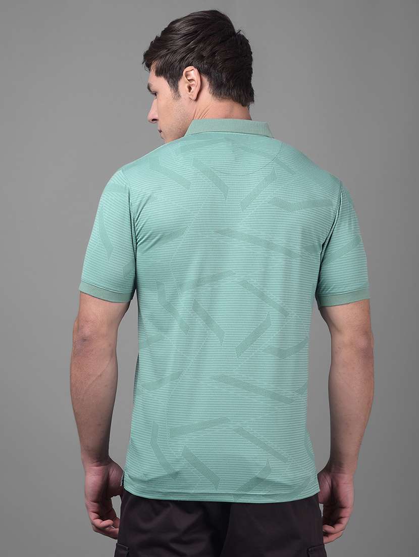 green polyester all over print tshirt - 20895328 -  Standard Image - 2