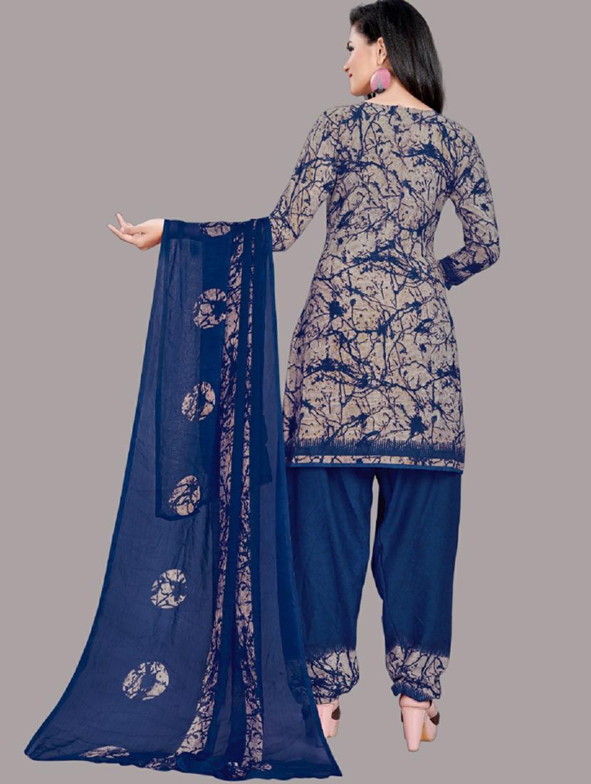 printed unstitched suit set - 20895828 - Standard Image - 2