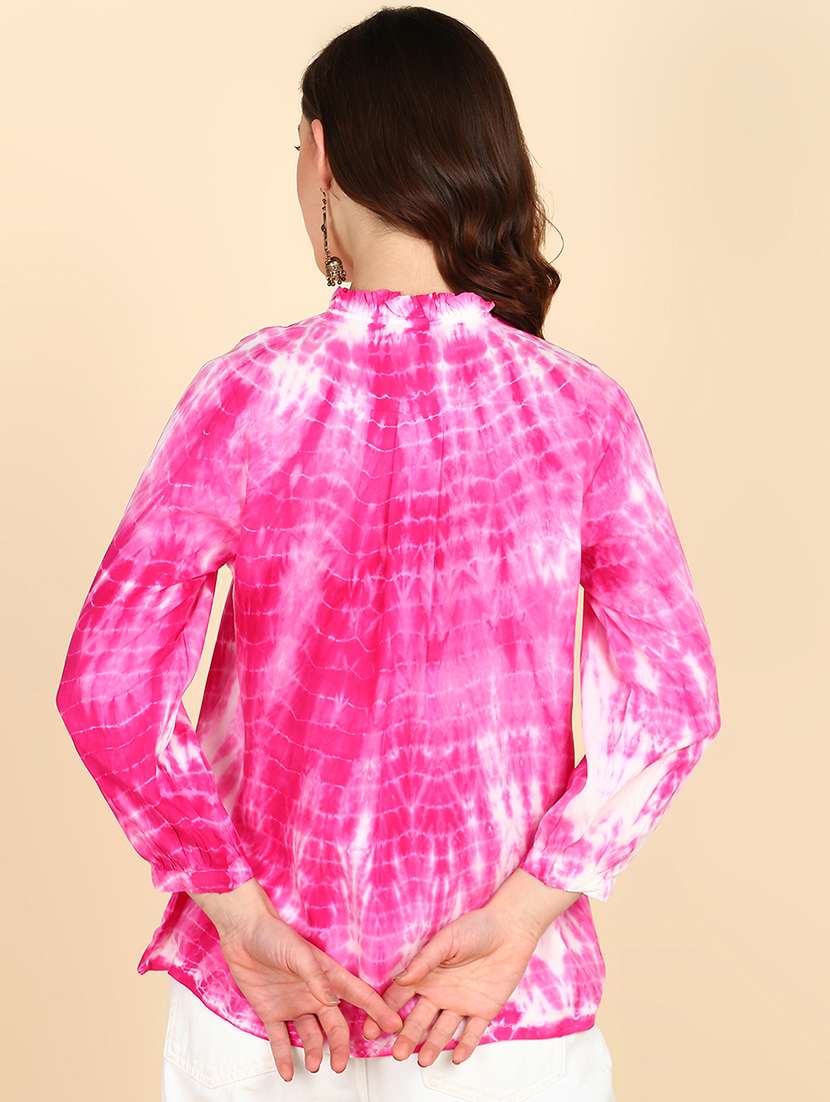 tie & dyed high-low shirt - 20896216 - Standard Image - 2