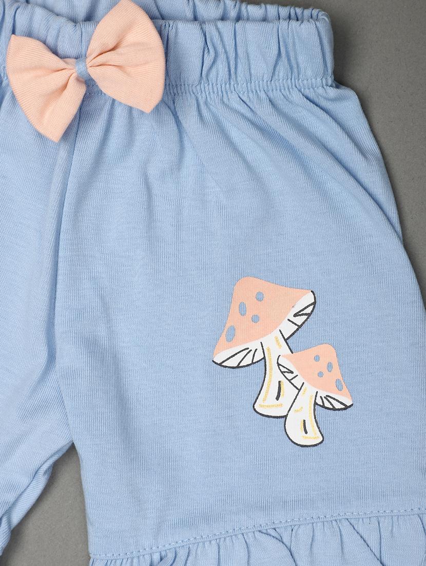 kids printed cotton shorts twin set - 20901280 - Standard Image - 2