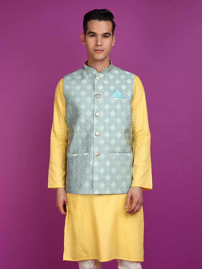 men self design nehru jacket - 20901292 - Zoom Image - 0