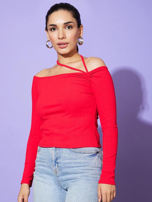 red solid regular top - 20901469 -  Standard Image - 0